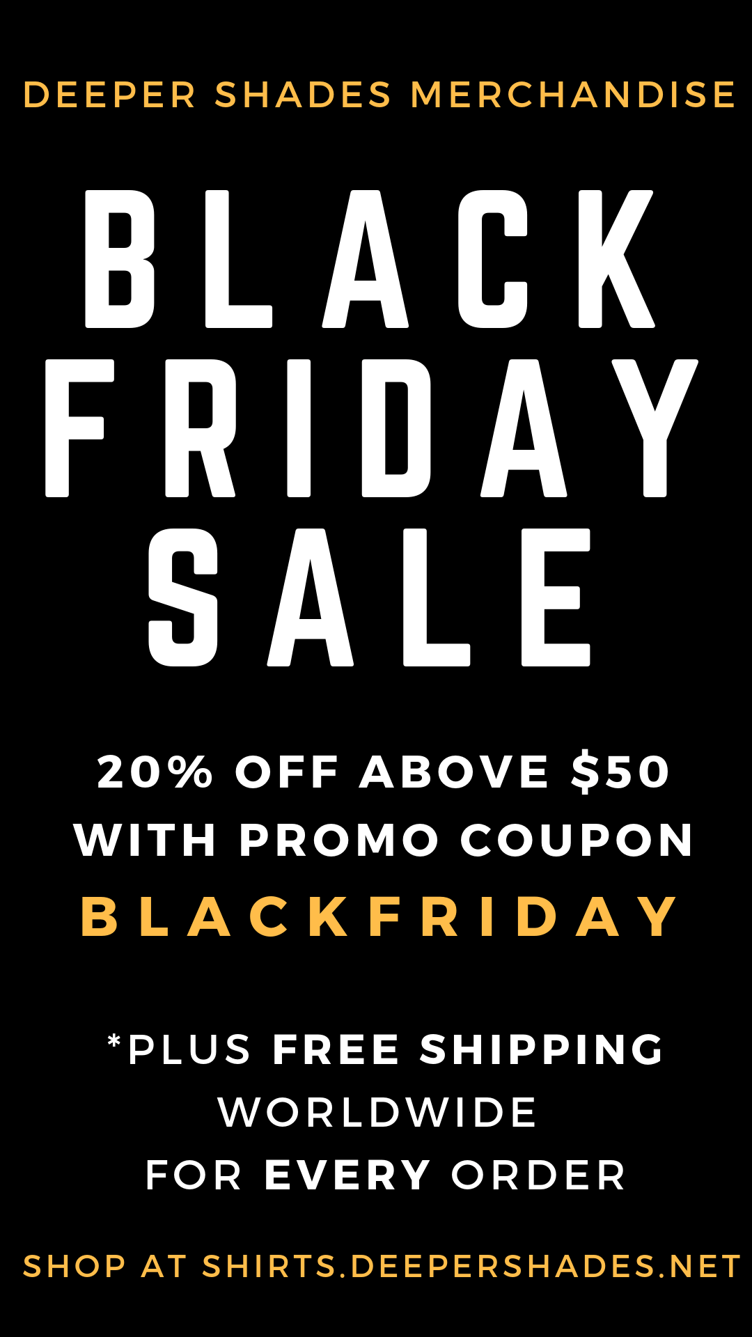 DSOH Merchandise Black Friday SPECIAL