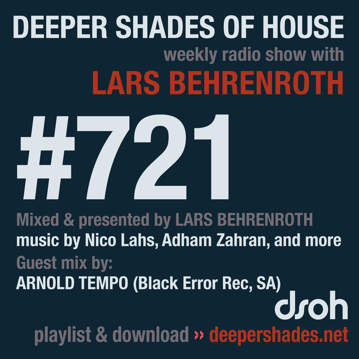 Deep House Radio Show Deeper Shades Of House 721