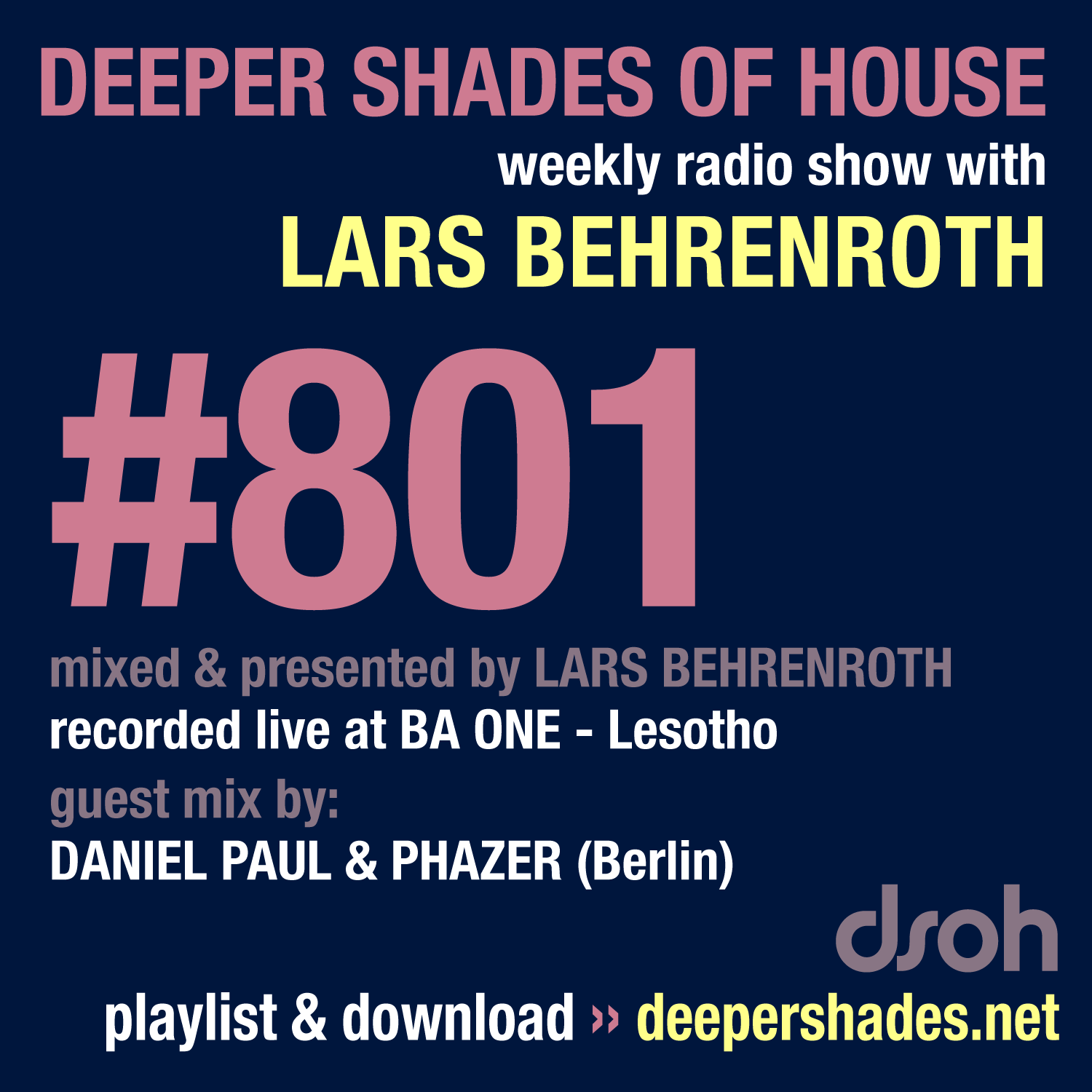 Deep House Radio Show Deeper Shades Of House 801