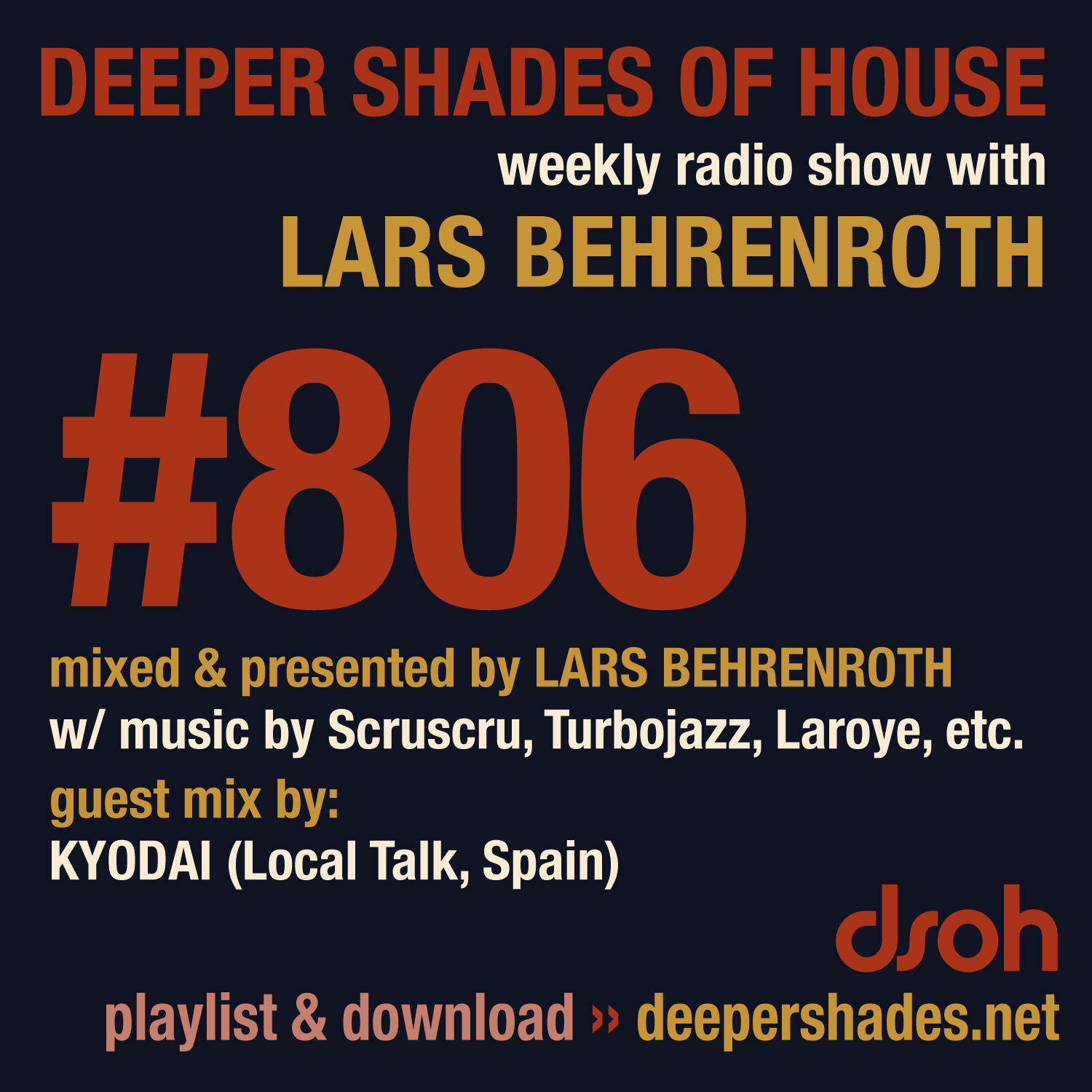 Deep House Radio Show Deeper Shades Of House 806