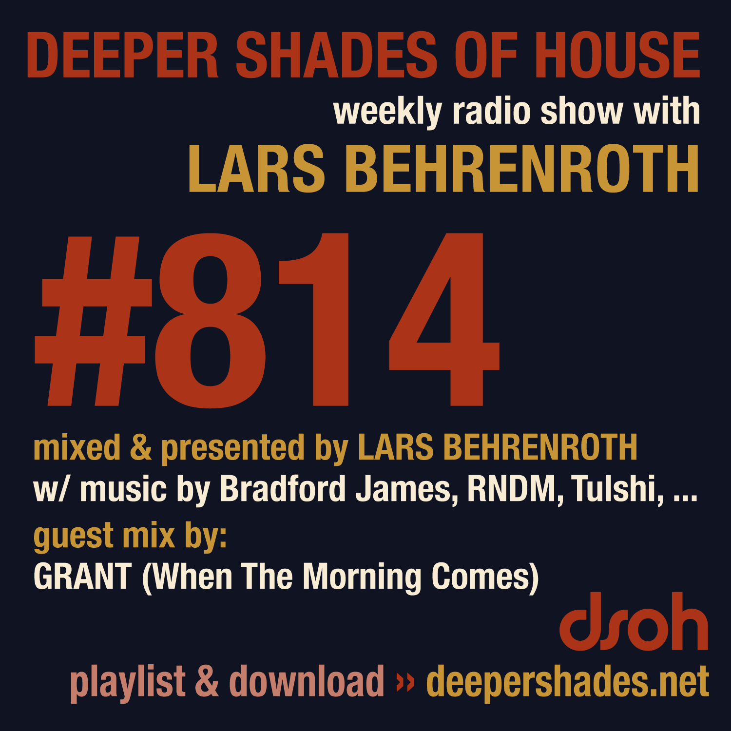 Deep House Radio Show Deeper Shades Of House 814