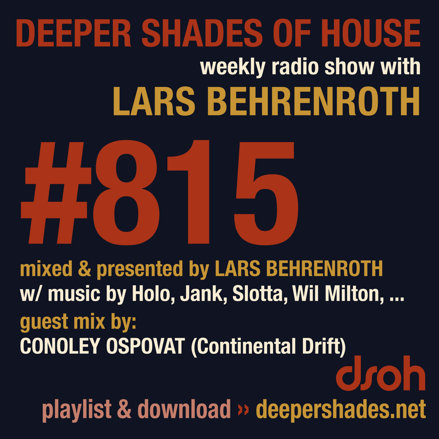 Deep House Radio Show Deeper Shades Of House 815