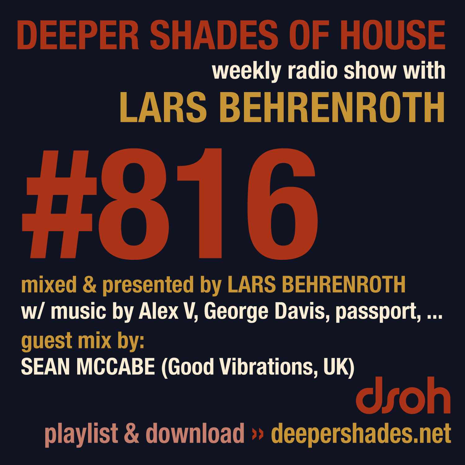 Deep House Radio Show Deeper Shades Of House 816