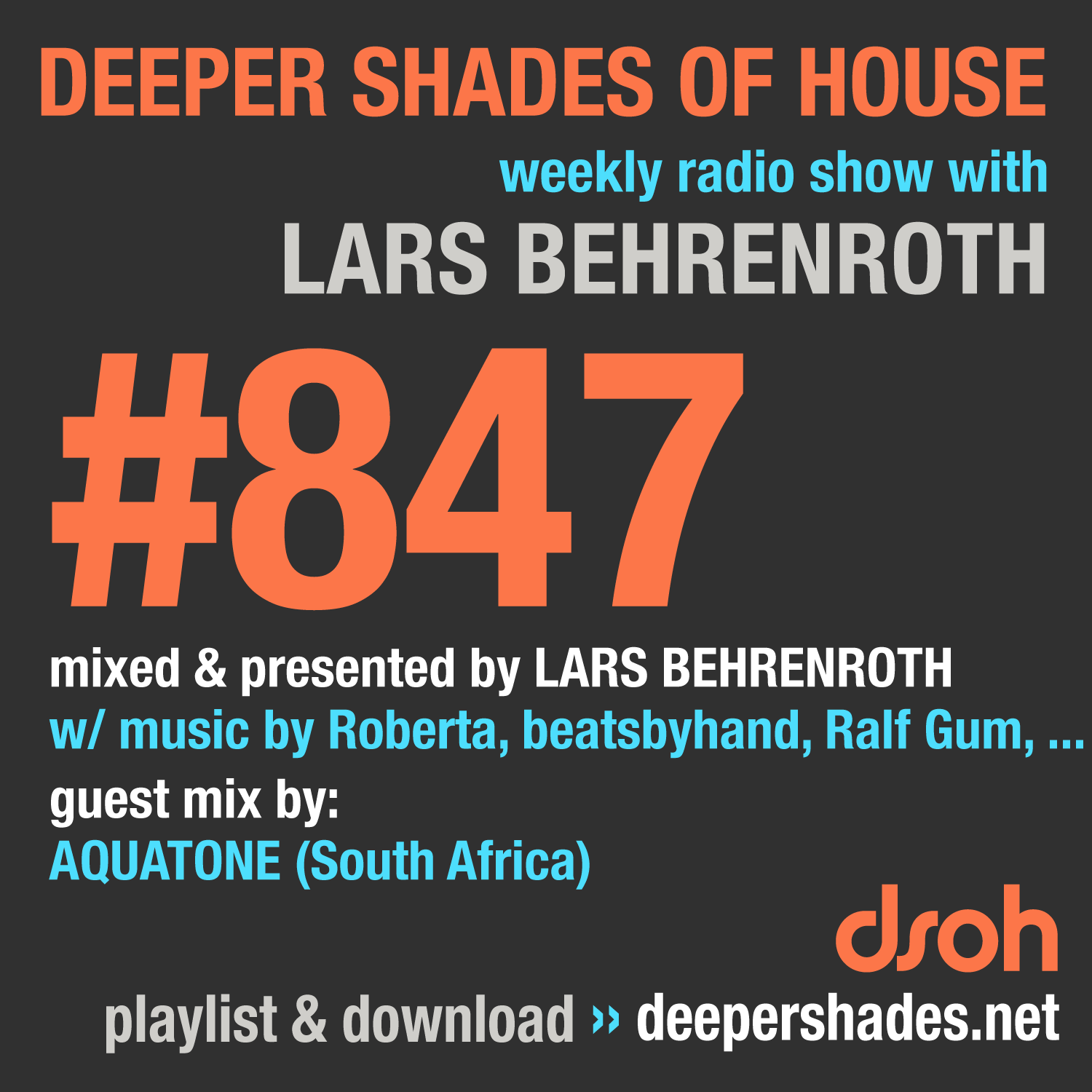 Deep House Radio Show Deeper Shades Of House 847