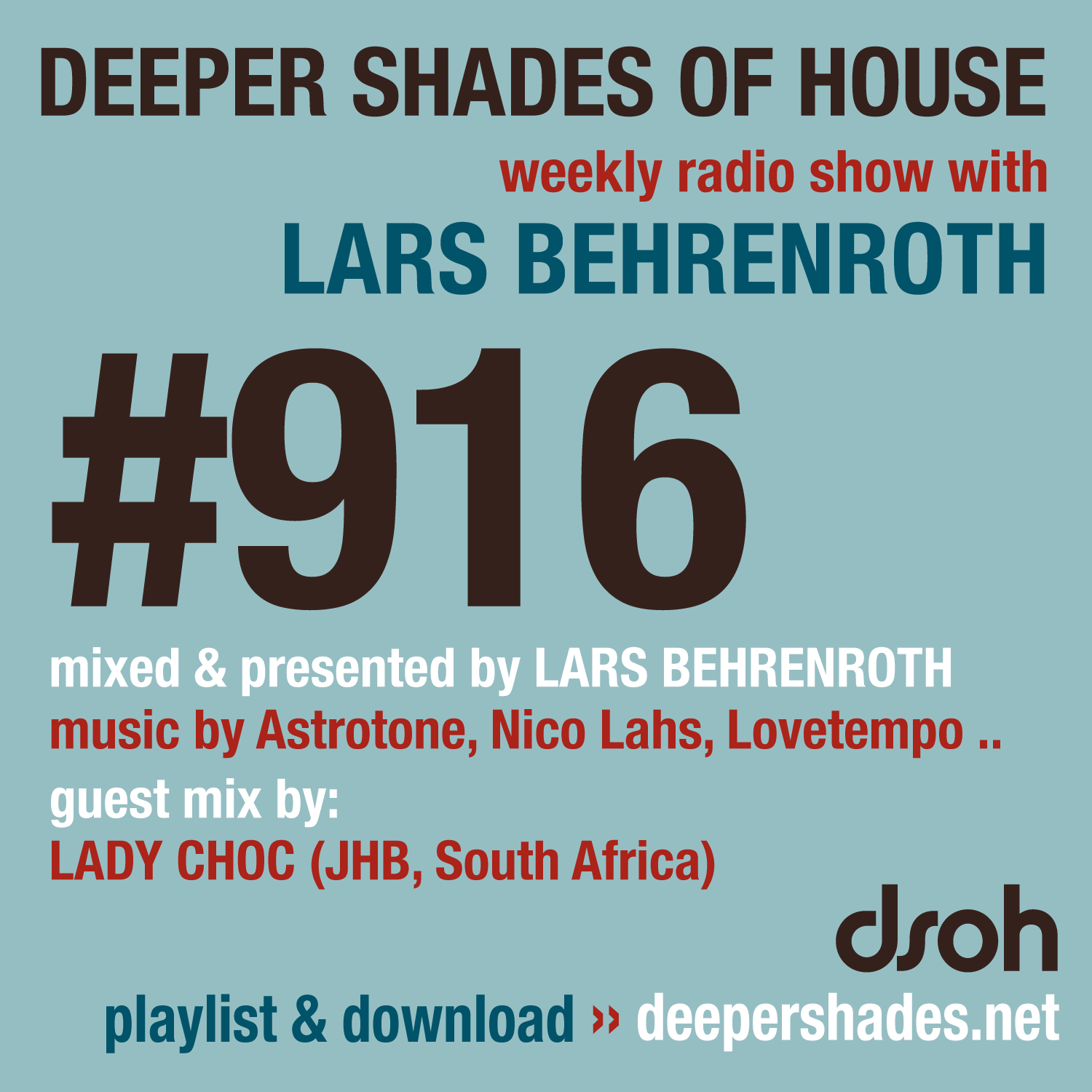 Deeper Shades of House Episode 916 Cover Art - Deep House Radio Show