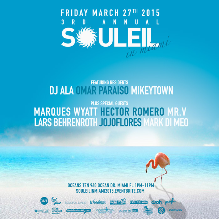 March 27th - 3rd Annual Souleil in Miami - WMC 2015